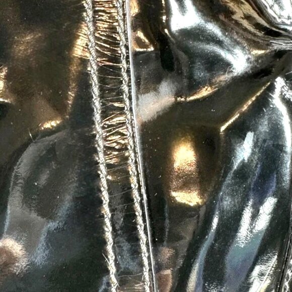 Salvatore Ferragamo Vintage Wicker Lock Patent Leather Shoulder bag with COA - Picture 10 of 14